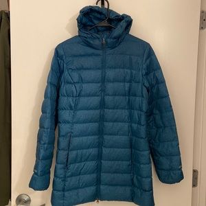 Womens CirrusLite 2.0 Down Parka - Peacock Color (Turquois)